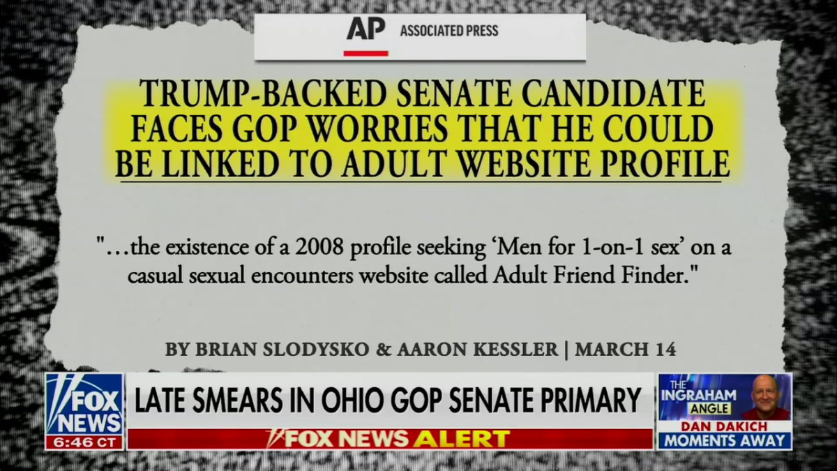 Trump Endorsed Bernie Moreno Says Gay Hookup Profile Just A Prank