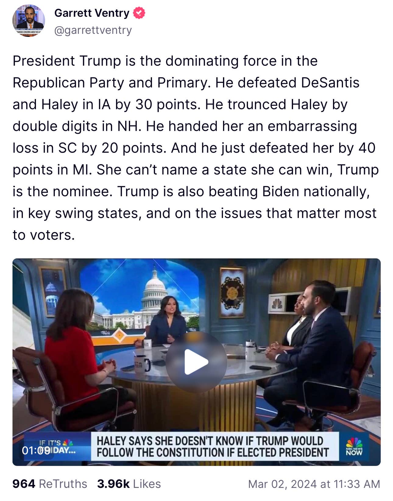 Trump Continues to Attack Nikki Haley on Truth Social - MeidasTouch