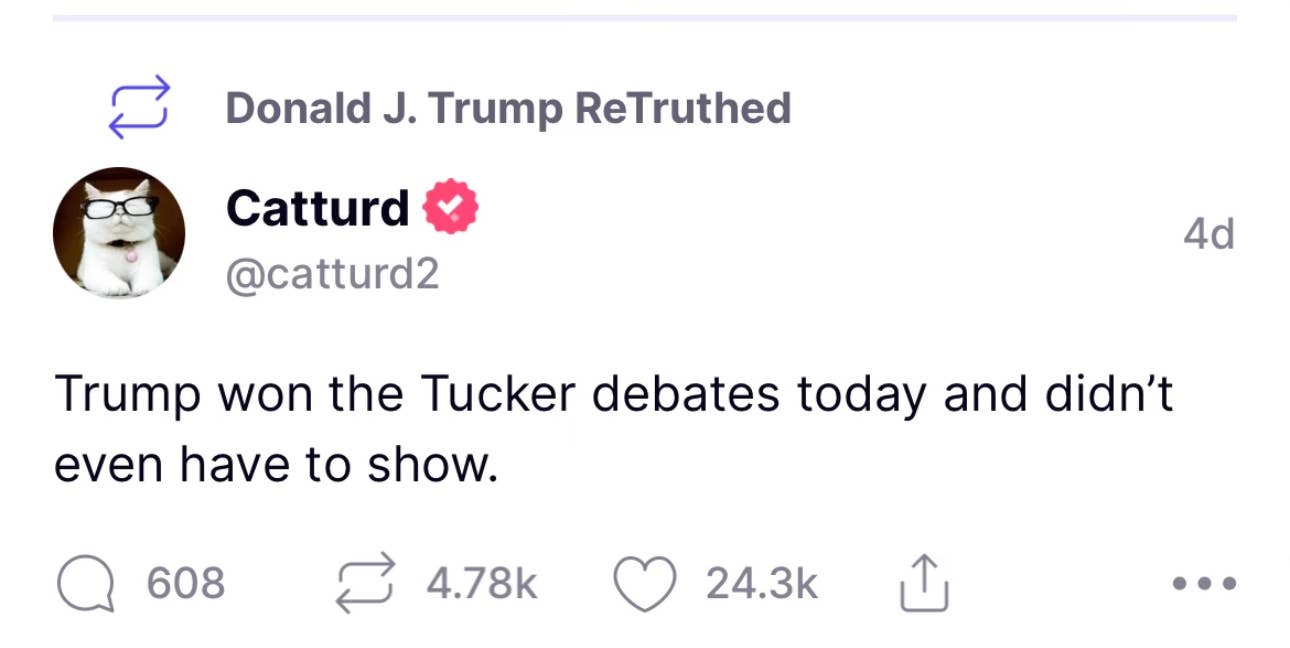 Trump Praises Catturd Account, Boosts Attack on GOP Voters - MeidasTouch