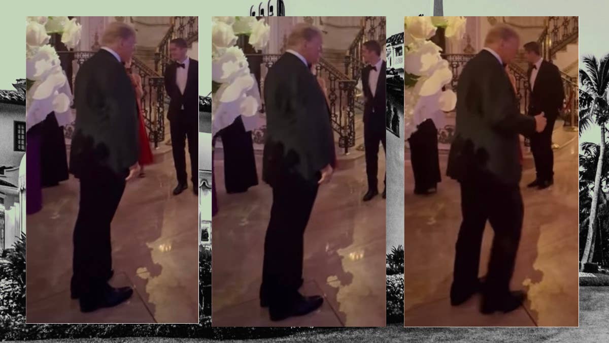 Twitter Reacts to Video of Trump Leaning and Wobbling While Posing for ...