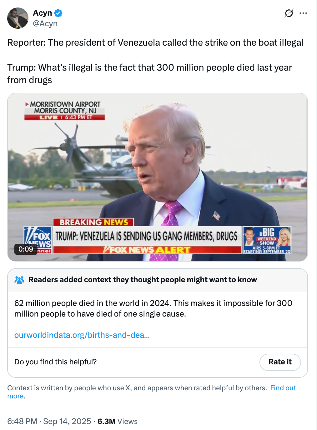 Trump Hit With Community Note After Claiming 