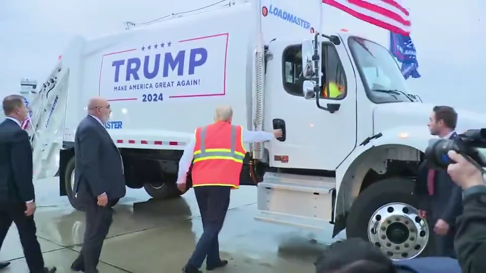 Trump Box On Rear End SHOCK VIDEO: Trump’s Leg Drags As He Struggles to Open Truck Door ...
