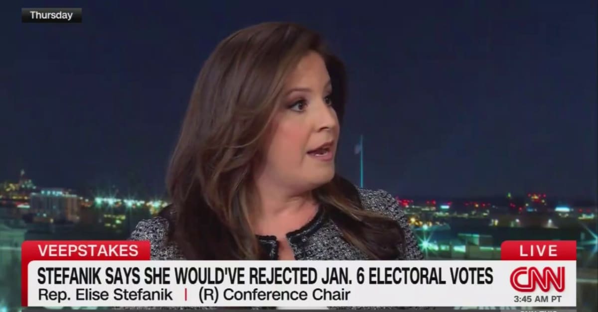 Elise Stefanik Says She Would Have Overturned 2020 Election If She Was ...