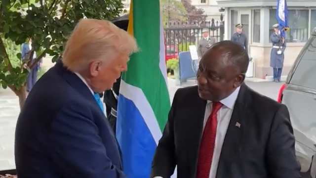 Trump greeting 