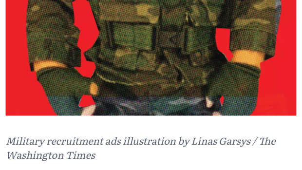 Military ads recruitment illustration