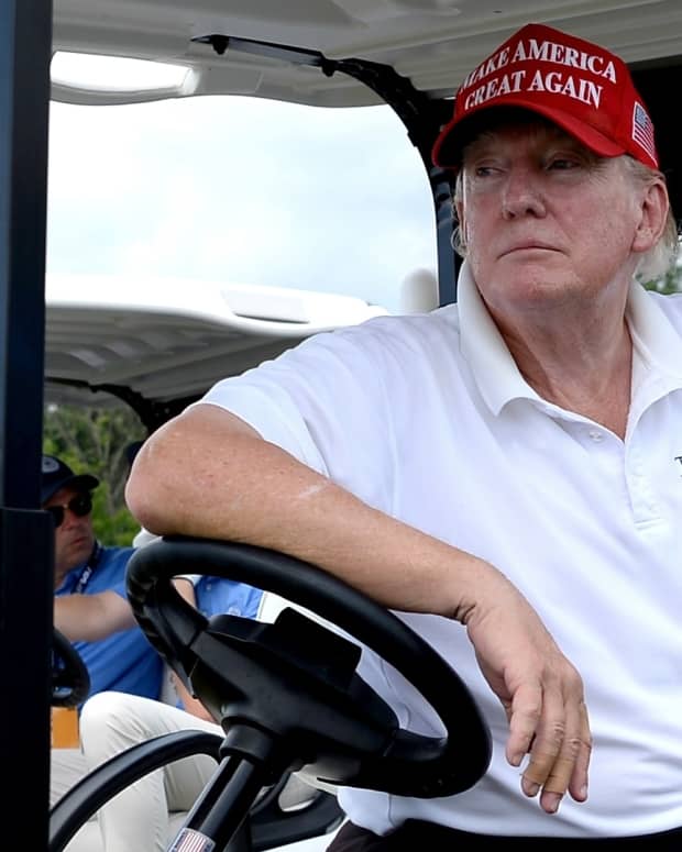 Trump Golf Cart