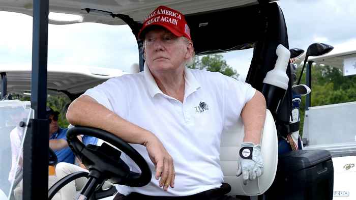 Trump Golf Cart