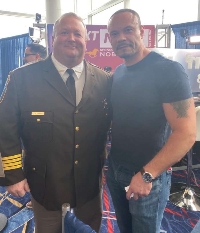 Scott Jenkins and Dan Bongino at CPAC in 2020