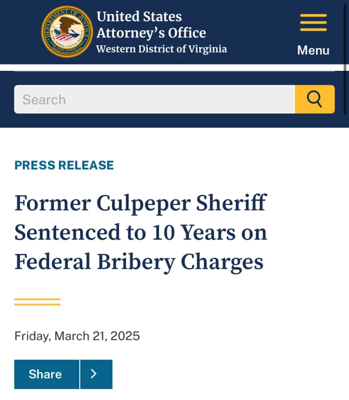 Announcement of Scott Jenkins’ sentencing