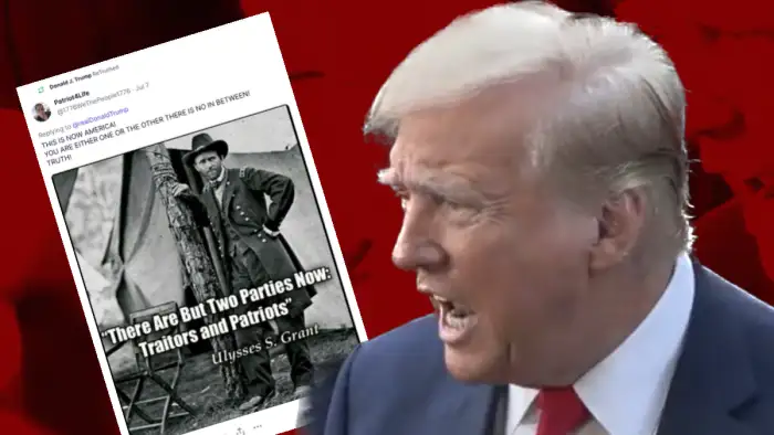 Trump Shares Civil War Themed Post Implying His Opponents are “Traitors” (meidasnews.com)