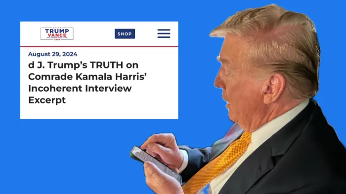 Oops! Trump’s Campaign Butchers Trump’s Own Name While Calling Kamala Harris “Incoherent” (meidasnews.com)