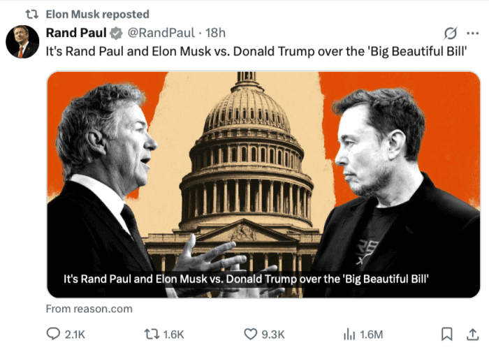 Elon Musk's retweet