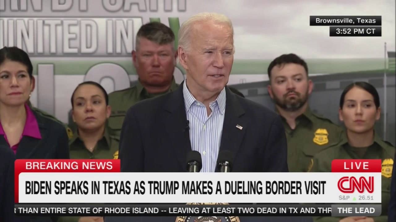 Biden Challenges Trump to Work Together on Bipartisan Border Security ...