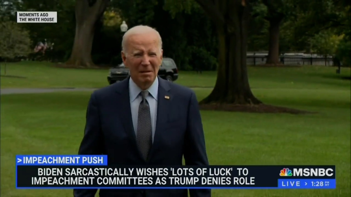 Biden Responds To Gops Sham Impeachment Inquiry Meidastouch News