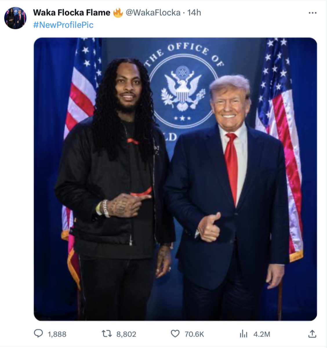 Oops! Trump's Waka Flocka Flame Endorsement Carries Past Anti-Trump ...