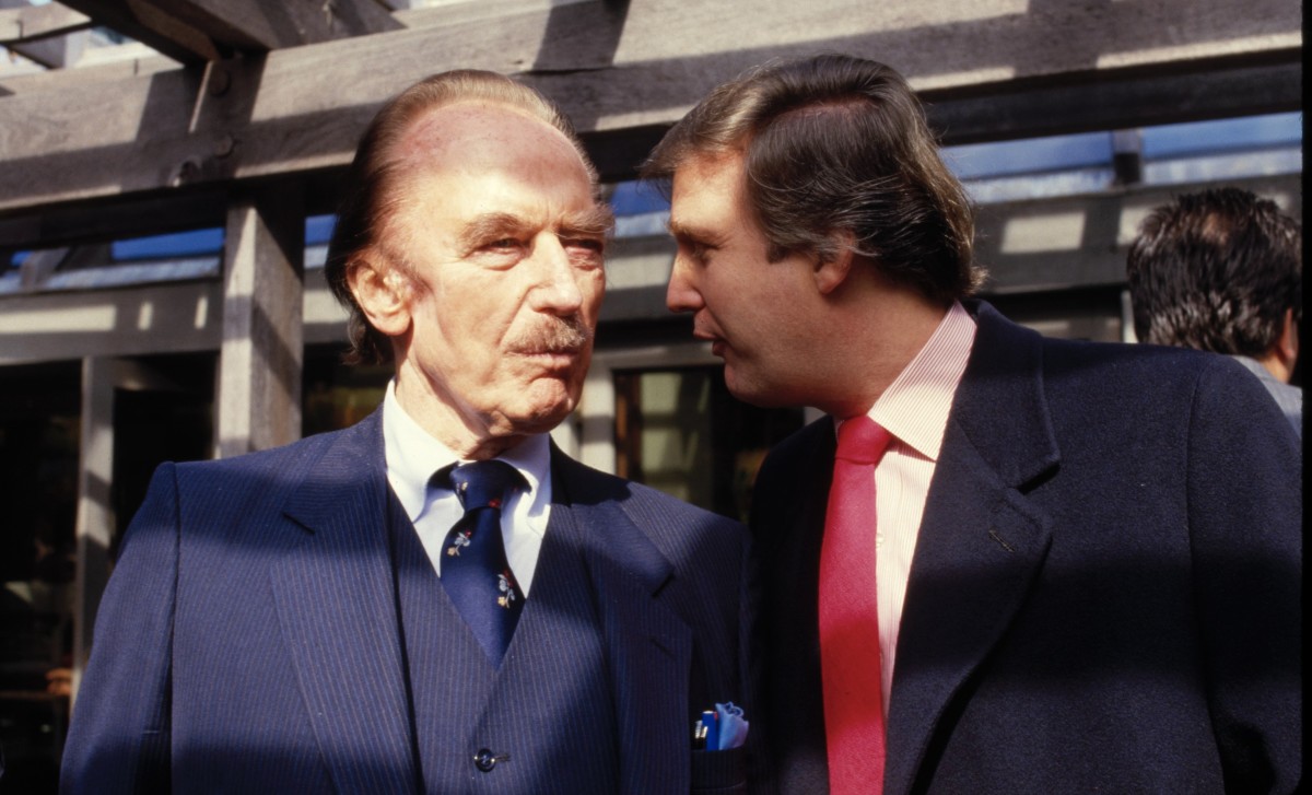 Fred Trump en zijn zoon Donald Trump