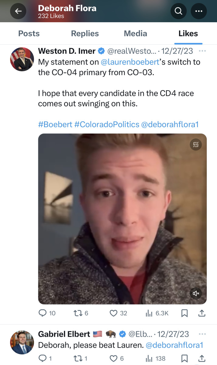 New GOP Primary Opponent Liked Tweets Blasting Lauren Boebert for