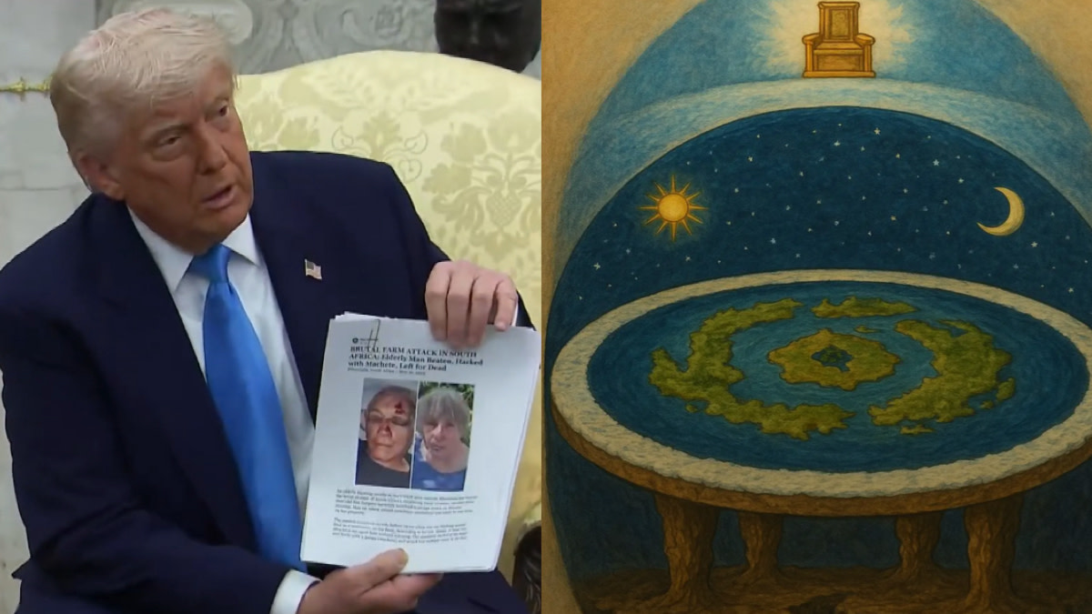 Trump : Flat Earth Facebook Post