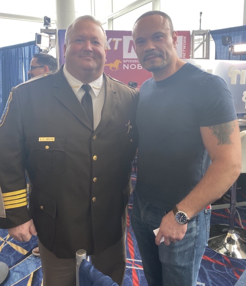 Scott Jenkins and Dan Bongino at CPAC in 2020